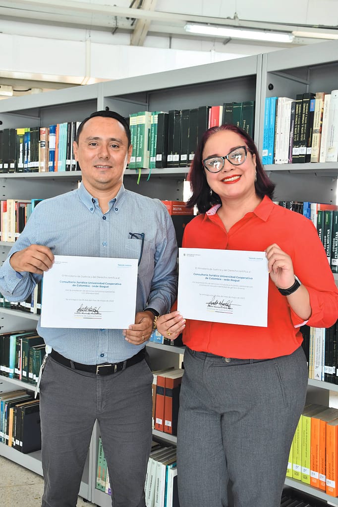 Consultorios Jurídicos de la UCC Sedes Ibagué - Espinal certificados por atención a personas con discapacidad, mujeres y comunidad LGBTIQ+